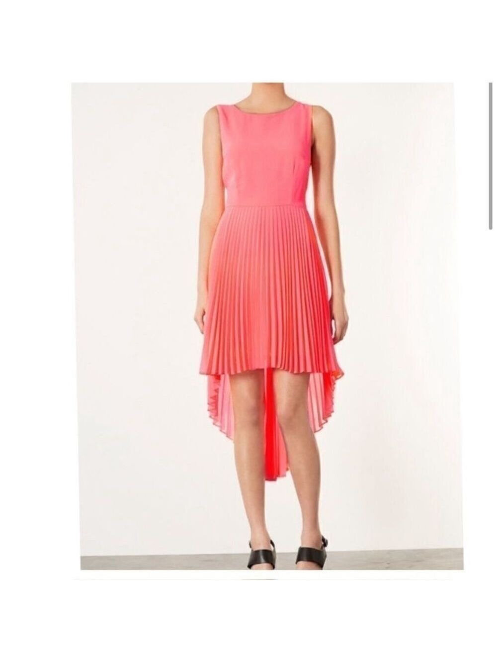 TopShop Pink Dress Fit & Flare Lo-Hi Women’s 12